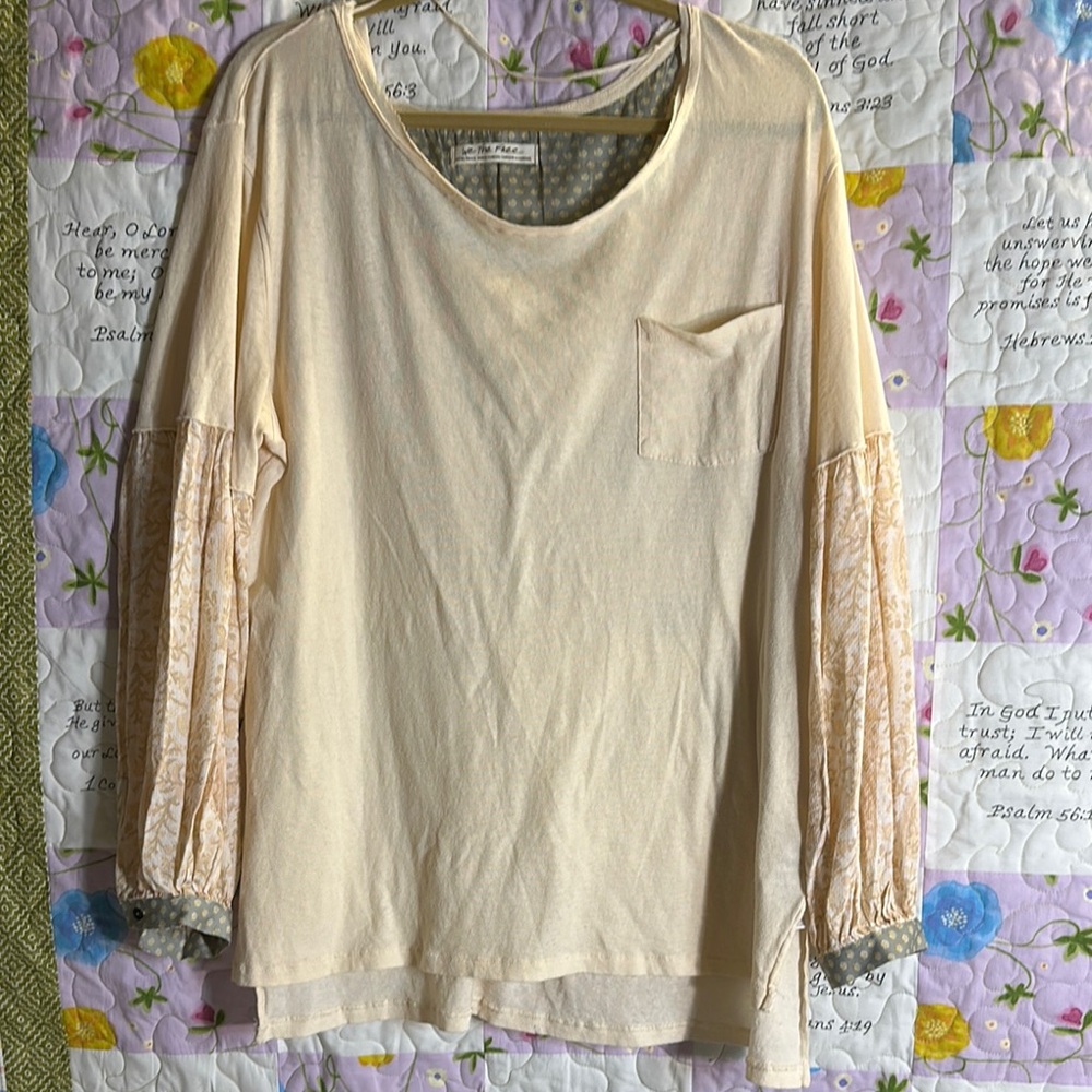 We the Free Cream Long Sleeve Women's Top